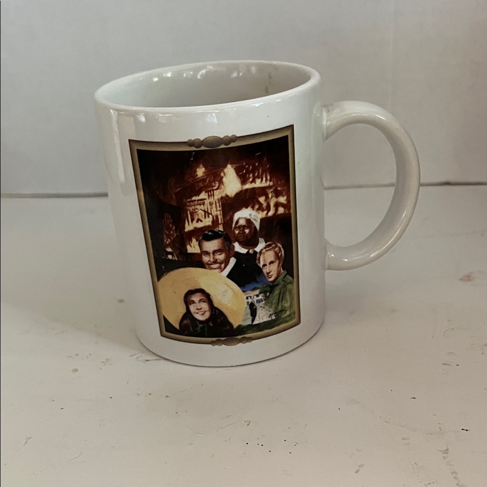 Classic White Mug with  gone with the wind